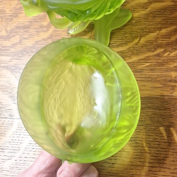 Vintage WESTMORELAND Glass Frosted Glass Candy Disg - Picture 6 of 9